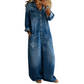 🔥 50% KORTING 👖 Dames Denim Jumpsuit – Wijde Pijpen & Comfortabele Pasvorm ✨