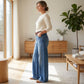 ⏳Tijdelijke aanbieding⏰Vintage damesjeans met hoge taille en wijde pijpen👖
