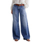 ⏳Tijdelijke aanbieding⏰Vintage damesjeans met hoge taille en wijde pijpen👖