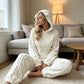 🎁 Winter Deal ✨ Dames Beerprint Onesie met Capuchon 🧸 Zachte Loungewear, Warme Comfort & Schattige Look