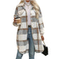 Women’s Casual Classic Plaid Mid-Length Coat