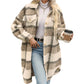 Women’s Casual Classic Plaid Mid-Length Coat