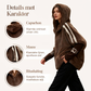 🧥 50% KORTING ✨ Dames Vrijetijdsjas met Capuchon & Rits 🌿 Comfortabele Pasvorm, Casual Stijl & Perfect voor Elke Dag