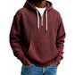 Heren casual corduroy hoodie met halve rits