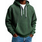 Heren casual corduroy hoodie met halve rits