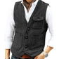 Heren casual vintage V-hals gilet