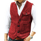 Heren casual vintage V-hals gilet