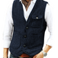 Heren casual vintage V-hals gilet