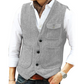 Heren casual vintage V-hals gilet
