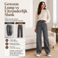 Wijde jeans voor dames met warme voering