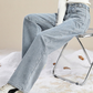 Wijde jeans voor dames met warme voering