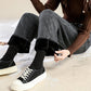 Wijde jeans voor dames met warme voering