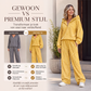 Dames set van 2 stuks met capuchon en gingham ruitpatroon