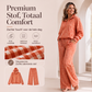 Dames set van 2 stuks met capuchon en gingham ruitpatroon