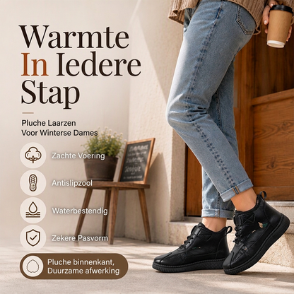 Warme gevoerde antisliplaarzen voor dames