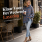 Dames retro geruite gebreide trui met capuchon