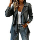 Dames spijker trenchcoat met open voorkant