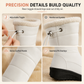 Women's Waterproof Down Cotton Snow Boots Winter Mid-Calf Boots with Round Toe Thick Sole and Warm Lining