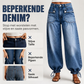 🔥Gratis verzending✈️Hoge taille ballonjeans voor dames met trekkoordjes aan de manchetten
