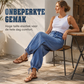 🔥Gratis verzending✈️Hoge taille ballonjeans voor dames met trekkoordjes aan de manchetten
