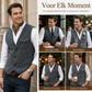🧥 Heren Vintage Gilet met V-Hals – Casual Gebreid Vest met Klassieke Stijl & Comfortabele Pasvorm ✨