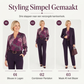 Elegante driedelige kantoorpakset voor dames