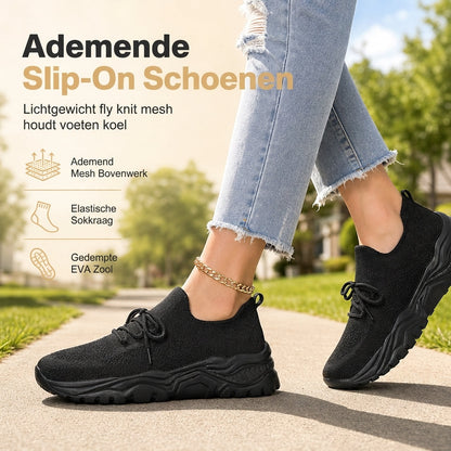 Casuale ademende instapsneakers voor dames