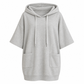 Casual effen capuchontrui voor dames