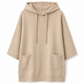 Casual effen capuchontrui voor dames