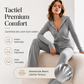 Dames Geribbelde Jack met Capuchon en Ritssluiting & Flared Broek Set