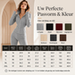 Dames Geribbelde Jack met Capuchon en Ritssluiting & Flared Broek Set
