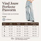 Asymmetrische gelaagde wide-leg jeans voor dames