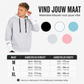 Heren casual faux 2-delige hoodie