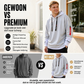 Heren casual faux 2-delige hoodie