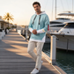 Heren casual faux 2-delige hoodie