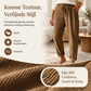 Casuale geribde broek met trekkoord in de taille voor dames