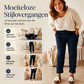 Casuale geribde broek met trekkoord in de taille voor dames