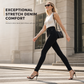 Damesbroek van stretchdenim met hoge taille