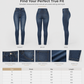 Damesbroek van stretchdenim met hoge taille