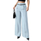 Elegante pantalons van een kostuum met hoge taille voor dames