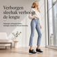 Zachte leren instapschoenen voor dames met verborgen hoogteverhoging, platte antislipzool