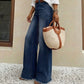 Dames stretch jeans met rechte pijpen