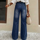 Dames stretch jeans met rechte pijpen