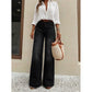 Dames stretch jeans met rechte pijpen