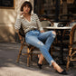 Vintage gescheurde jeans voor dames