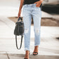 Vintage gescheurde jeans voor dames