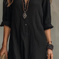 Legeres Maxikleid in lockerer Passform mit Frontschlitz