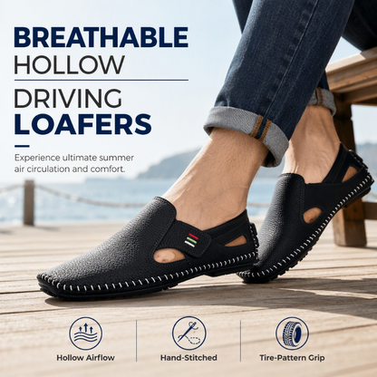 Casual slip-on loafers met ademend vermogen
