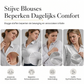 Elegante fluwelen blouse met lange mouwen voor dames