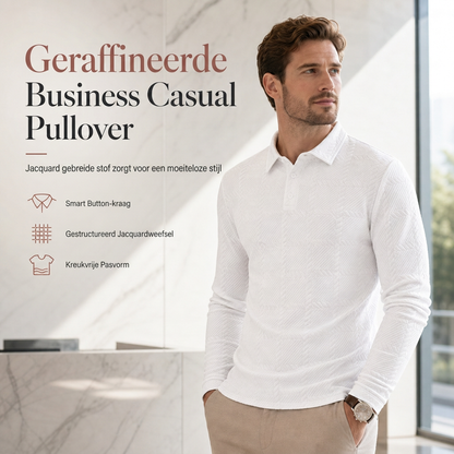 Casual pullover sweatshirt met lange mouwen voor heren